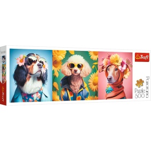 Puzzle Trefl 500 Panorama Saptamana Modei Cateilor
