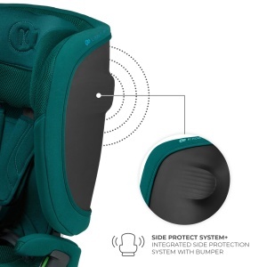 Scaun Auto Kinderkraft Fix2Go 76-150 Cm, Green - Img 9