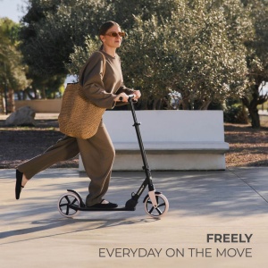Trotineta Kinderkraft Freely, Beige - Img 2