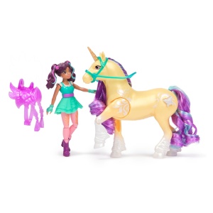 Unicorn Academy Set Papusa Ava Si Unicornul Leaf Planta Magica - Img 2