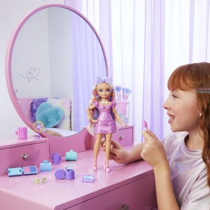 Barbie Dream Besties Papusa Barbie Malibu Cu Accesorii Fashion - Img 3