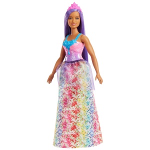 Barbie Dreamtopia Papusa Printesa Cu Par Mov - Img 2