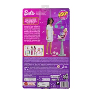 Barbie Set De Joaca Papusa Barbie Bruneta Face Cariera Dentist - Img 9