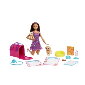 Barbie Set Papusa Barbie Pup Adoption - Img 2