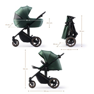 Carucior 2 In 1 Kinderkraft Prime 2, Dark Green - Img 6