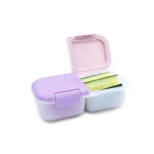 Cutie Snack 2 Compartimente, Melii, Blush Berry - Img 3