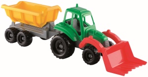 Ecoiffier Jucarie Tractor Cu Remorca 52Cm