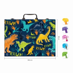 Happi Hobbi Art Case Set De Desen Deluxe Cu 100 De Accesorii Dinozaur - Img 6