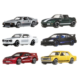 Hot Wheels Silver Series Set 6 Masinute Metalice Tematica Japoneza - Img 3