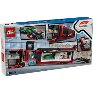 Lego City Camion F1 Cu Masinile F1 Rb20 Si Amr24 60445 - Img 7
