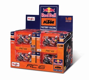 Maisto Motocicleta Metalica Red Bull Ktm Scara 1 La 18 - Img 1