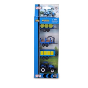 Maisto Set 4 Utilaje Agricole New Holland - Img 1