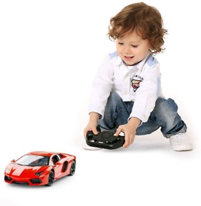 Masina Cu Telecomanda Lamborghini Aventador Rosu Cu Scara 1 La 24 - Img 2