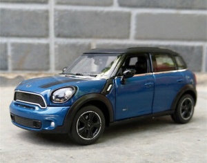 Masinuta Metalica Minicooper Albastru Scara 1 La 24 - Img 6