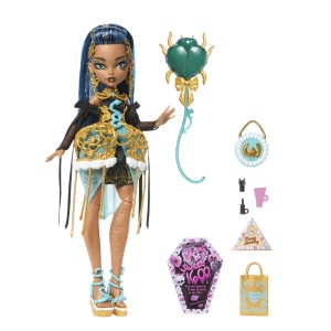 Monster High Ziua De Nastere Dulce Si Infricosatoare Papusa Cleo De Nile Cu Accesorii - Img 2