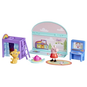 Peppa Pig Set De Joaca Dormitorul Lui Peppa Cu Figurine Si Si Accesorii - Img 3