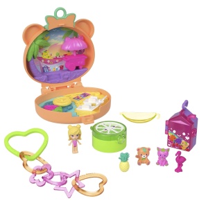 Polly Pocket Set Gentuta Animalut Ursulet Roz Cu Accesorii - Img 7