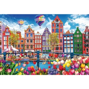 Puzzle Trefl 1500 Amsterdam Colorat - Img 2