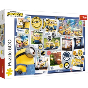 Puzzle Trefl 500 Minionii Colectia Foto - Img 1