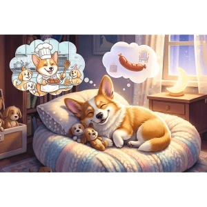 Puzzle Trefl 60 Corgi In Taramul Viselor - Img 2