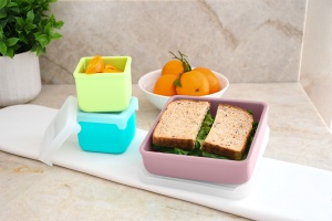 Recipient Silicon Pentru Sandwich, Melii, Pink - Img 5