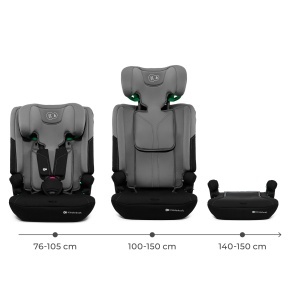 Scaun Auto Kinderkraft Comfy 75-150 Cm, Dk Grey - Img 2