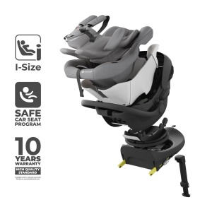 Scoica Auto Kinderkraft I-Lite Cu Baza Isofix Endura Safe Fx, Gray - Img 5