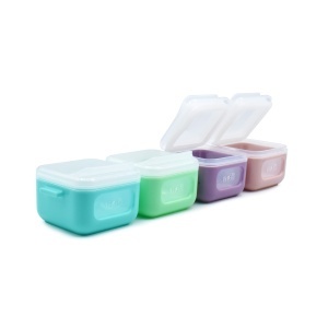 Set 4 Recipiente Silicon Snap&Go Cubes, Melii, 4*118 Ml - Img 8