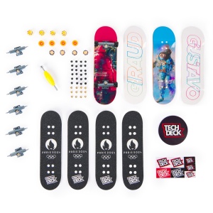 Tech Deck Pachet 4 Piese Fingerboard Gustavo 9.6Cm - Img 2