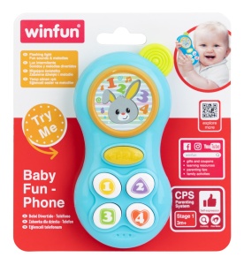 Winfun Telefon Pentru Bebelusi Albastru - Img 1