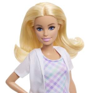 Barbie Set De Joaca Papusa Barbie Blonda Face Cariera Dentist - Img 5