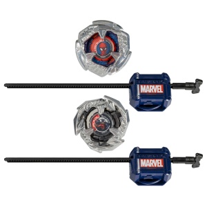 Beyblade X Marvel Set Duo Spider Man 3-60F Si Venom 3-80N - Img 2