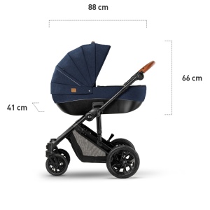 Carucior 3 In 1 Kinderkraft Prime 3In1 Mink Pro Navy - Img 4