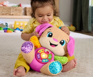 Fisher Price Catelusa Interactiv Cu Urechi Roz Rade Si Invata - Img 4