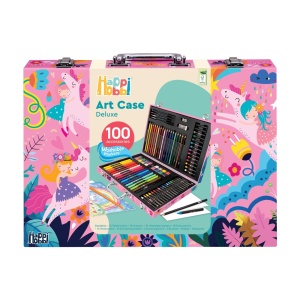 Happi Hobbi Art Case Set De Desen Deluxe Cu 100 De Accesorii Fantezie Unicorni