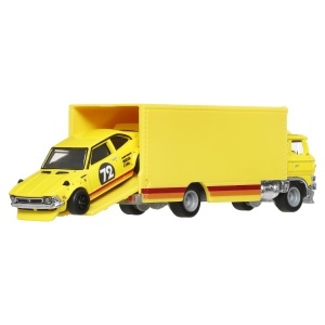 Hot Wheels Transportator Sakura Sprinter Cu Masinuta Toyota Corolla Levin Scara 1 La 64 - Img 6