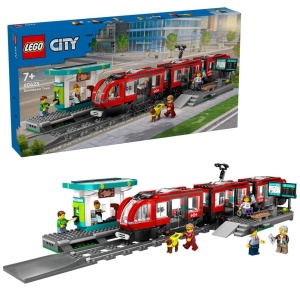Lego City Trains Statie Si Tramvai In Centrul Orasului 60423 - Img 3