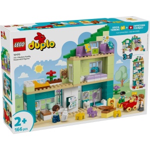 Lego Duplo Casa Moderna De Familie 3 In 1 Cu Figurine 10470 - Img 2