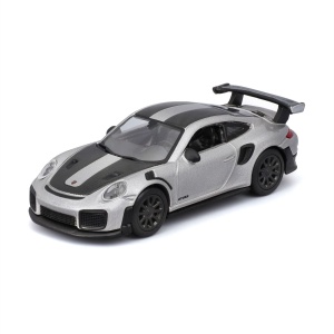 Maisto Masinuta Metalica Speed Icons Porsche 911 Gt2 Rs Silver Black Scara 1 La 64 - Img 2