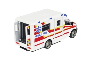 Majorette Ambulanta Metalica Mercedes Benz Sprinter Scara 1 La 43 - Img 3