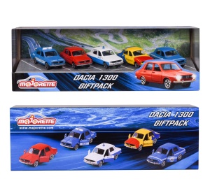 Majorette Set 5 Masinute Metalice Dacia 1300 7.5Cm