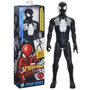 Marvel Spider Man Titan Series Figurina Spider Man Cu Costum Negru - Img 5