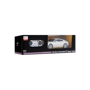 Masina Cu Telecomanda Bentley Continental Gt Alb Cu Scara 1 La 24 - Img 2