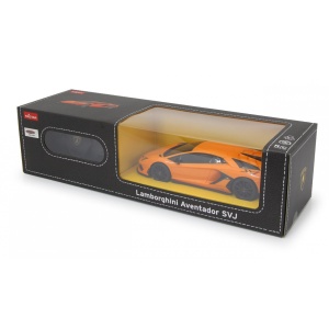Masina Cu Telecomanda Lamborghini Aventador Svj Portocaliu Cu Scara 1 La 24