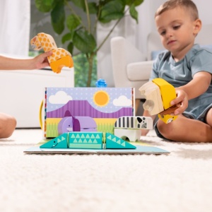 Melissa And Doug Set De Constructie Din Lemn Animale Din Safari - Img 3