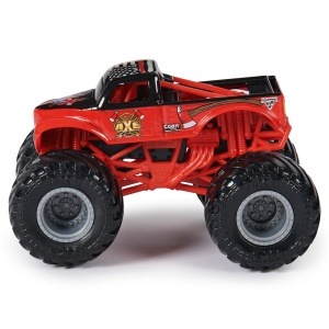 Monster Jam Set 2 Masinute Metalice Lumberjack Si Axe Scara 1:64 - Img 9