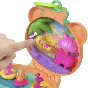 Polly Pocket Set Gentuta Animalut Ursulet Roz Cu Accesorii - Img 4