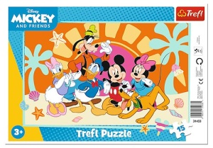 Puzzle Trefl 15 Cu Cadru Intrebari Despre Mickey Mouse