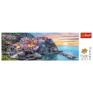 Puzzle Trefl 500 Panorama Orasul Vernazza - Img 3