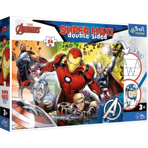 Puzzle Trefl Primo 24 Super Maxi Disney Marvel Razbunatorii Puternici - Img 1
